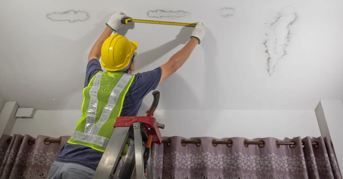 Detect a roof leak
